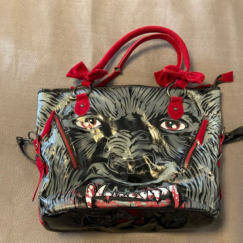 Iron Fist Faux Patent Leather Werewolf Purse